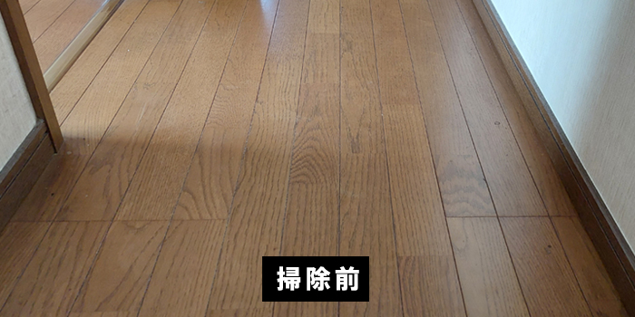 モップ掛けをする前